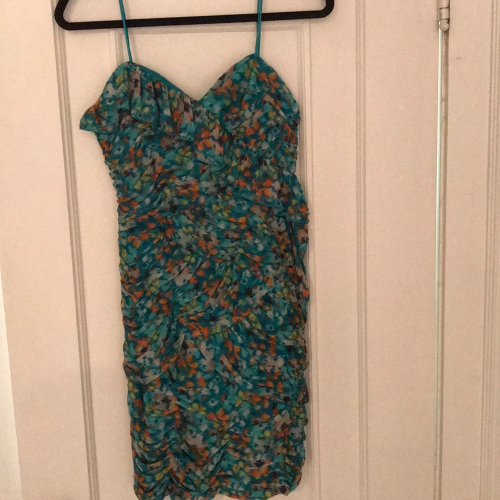 MAX&CLEO BLUESAIL KEEGAN STRAPLESS BODYCON DRESS